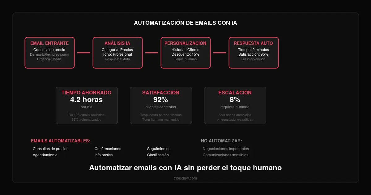 Automatizar emails con IA sin perder el toque humano
